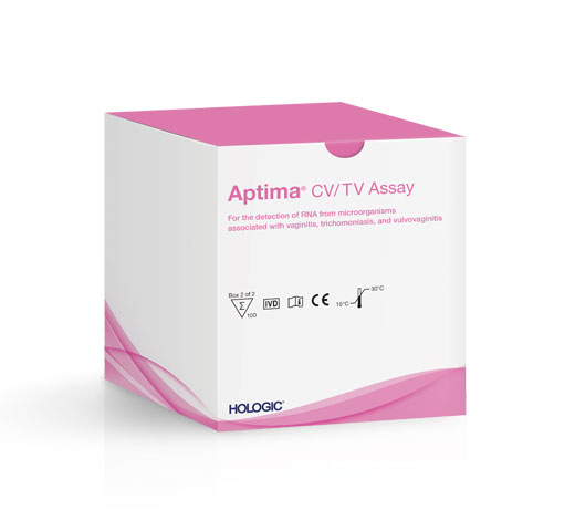Hologic Aptima® CV/TV assay op witte achtergrond