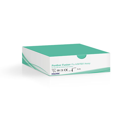 Hologic Panther Fusion® Influenza A/B/RSV assay op witte achtergrond