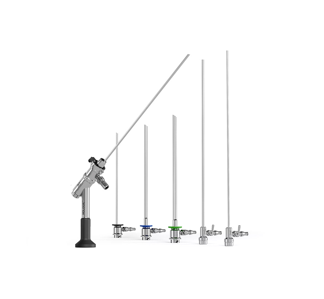 Omni® hysteroscopen op witte achtergrond