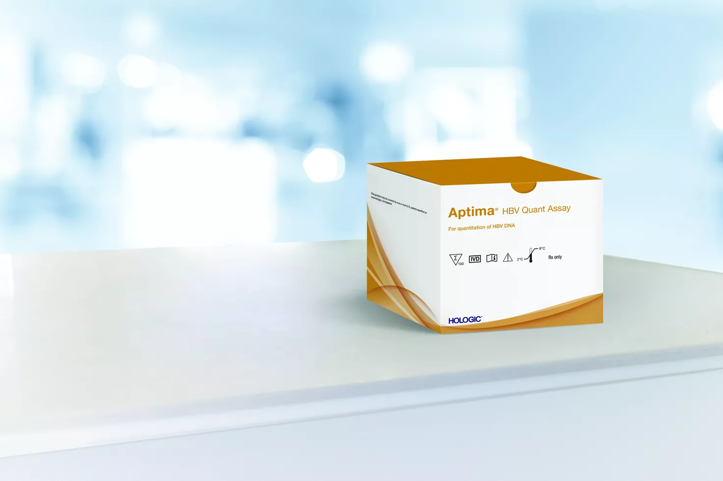 Hologic Aptima™ HBV quant assay op witte achtergrond