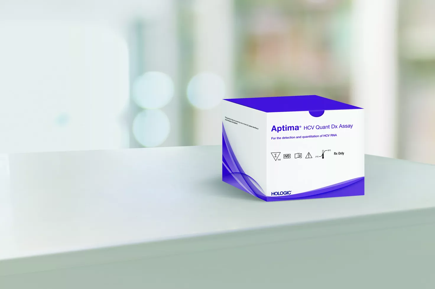 Hologic Aptima™ HCV Quant Dx assay op witte achtergrond