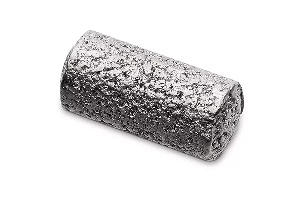 Biopsiemarkering in kurkvorm op witte achtergrond