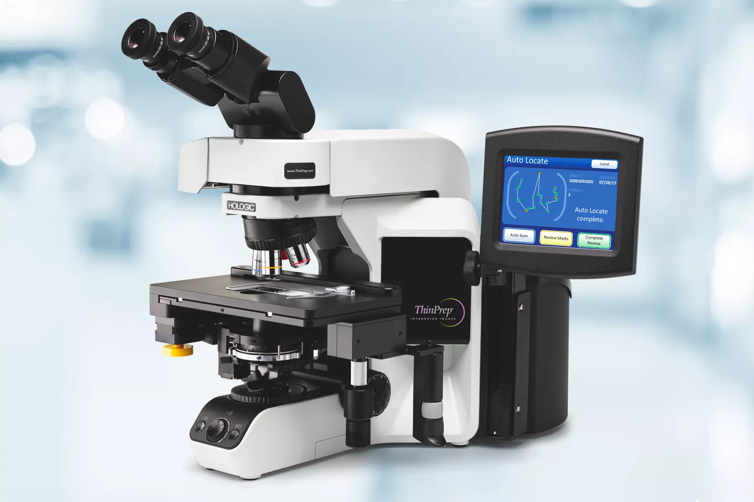 Hologic ThinPrep® geïntegreerde imager op witte achtergrond
