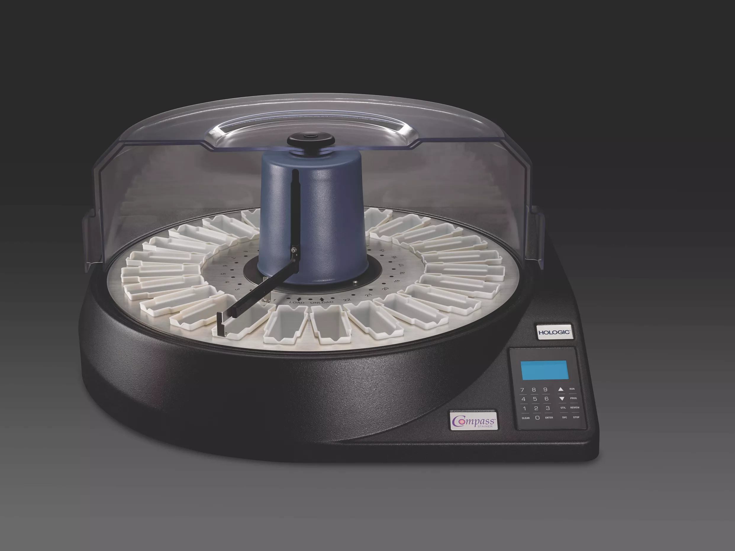 Hologic Compass™ kleuringssysteem op een witte achtergrond