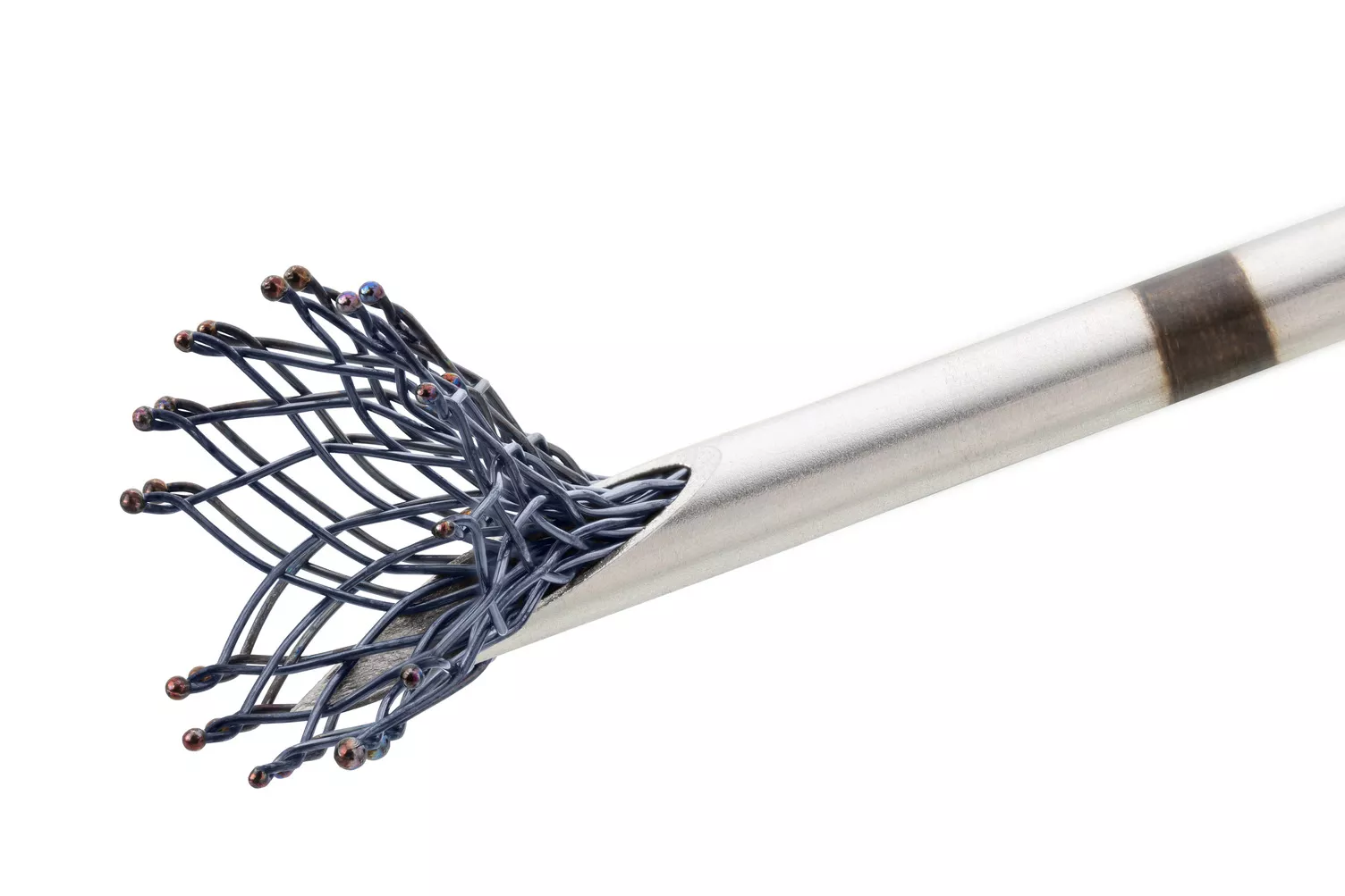 Markeringen van borstbiopsieplaats op witte achtergrond