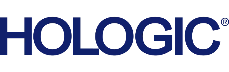 Hologic logo, dark blue