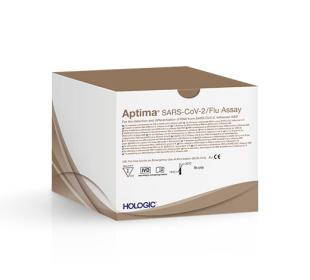 Hologic Aptima® SARS-CoV-2/Influenza assay op witte achtergrond