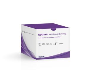 Hologic Aptima™ HCV Quant Dx assay op witte achtergrond
