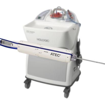 Hologic ATEC® borstbiopsiesysteem op witte achtergrond