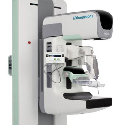 Hologic Affirm® upright geleidingssysteem voor borstbiopsie op witte achtergrond